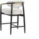 Marita 35 inch Louis Cream Outdoor Counter Stool